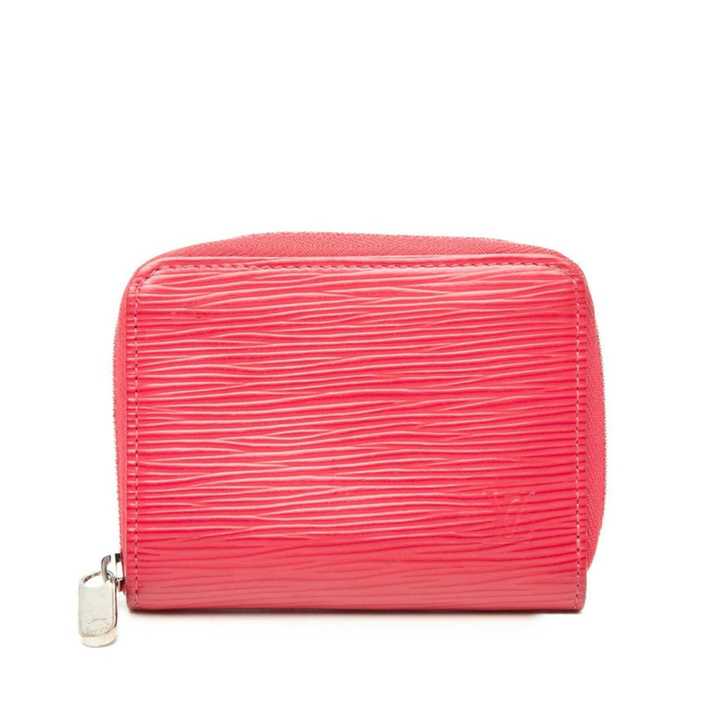 Louis Vuitton Epi Zippy Coin Purse Case Grenade Pink Leather